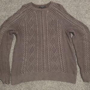 Rag & Bone Chocolate Cable Knit Sweater